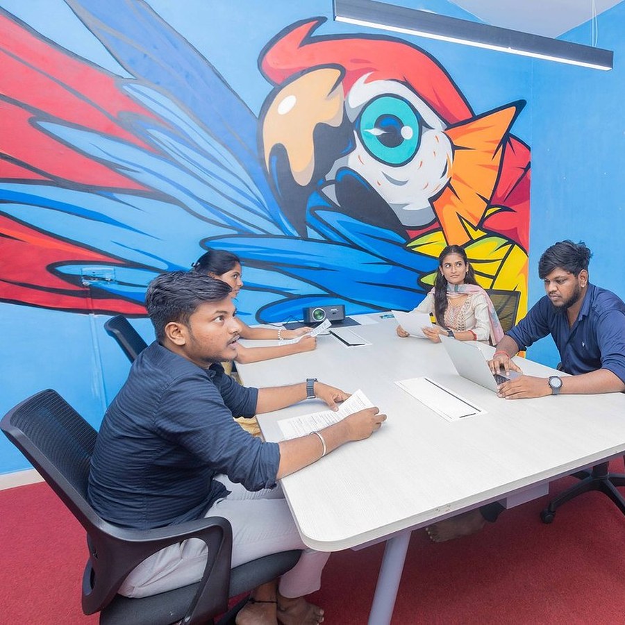 Inkcredible team in a meeting
