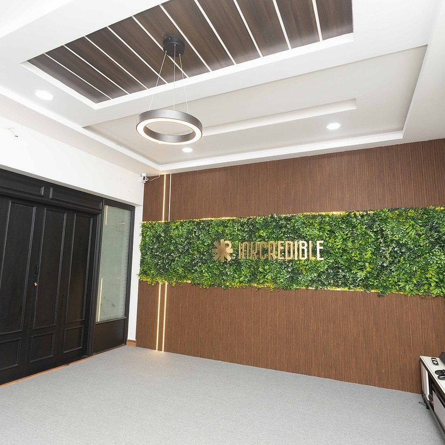 Inkcredible studio branded wall