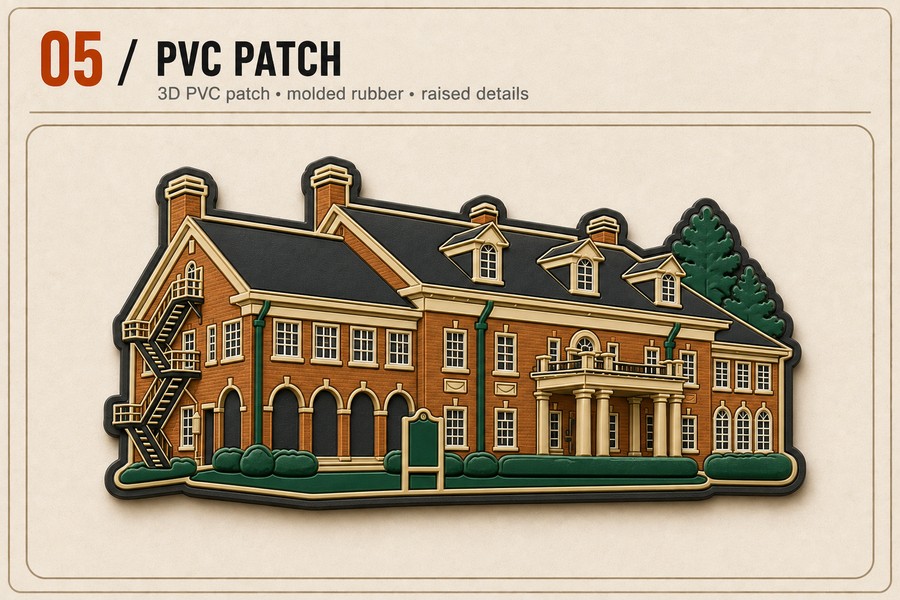 05 PVC patch — molded rubber, raised details