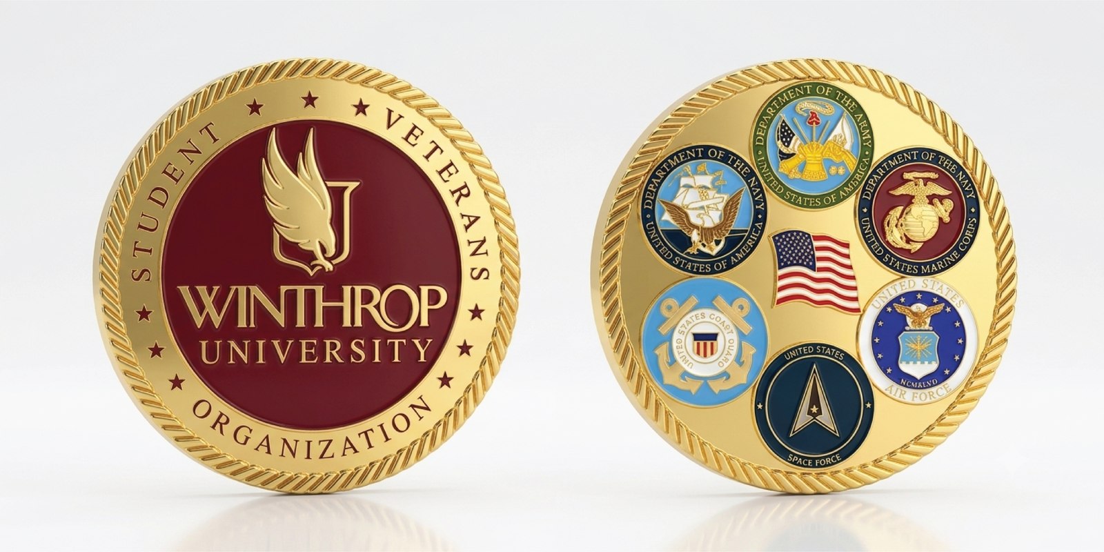Custom coin, finished product