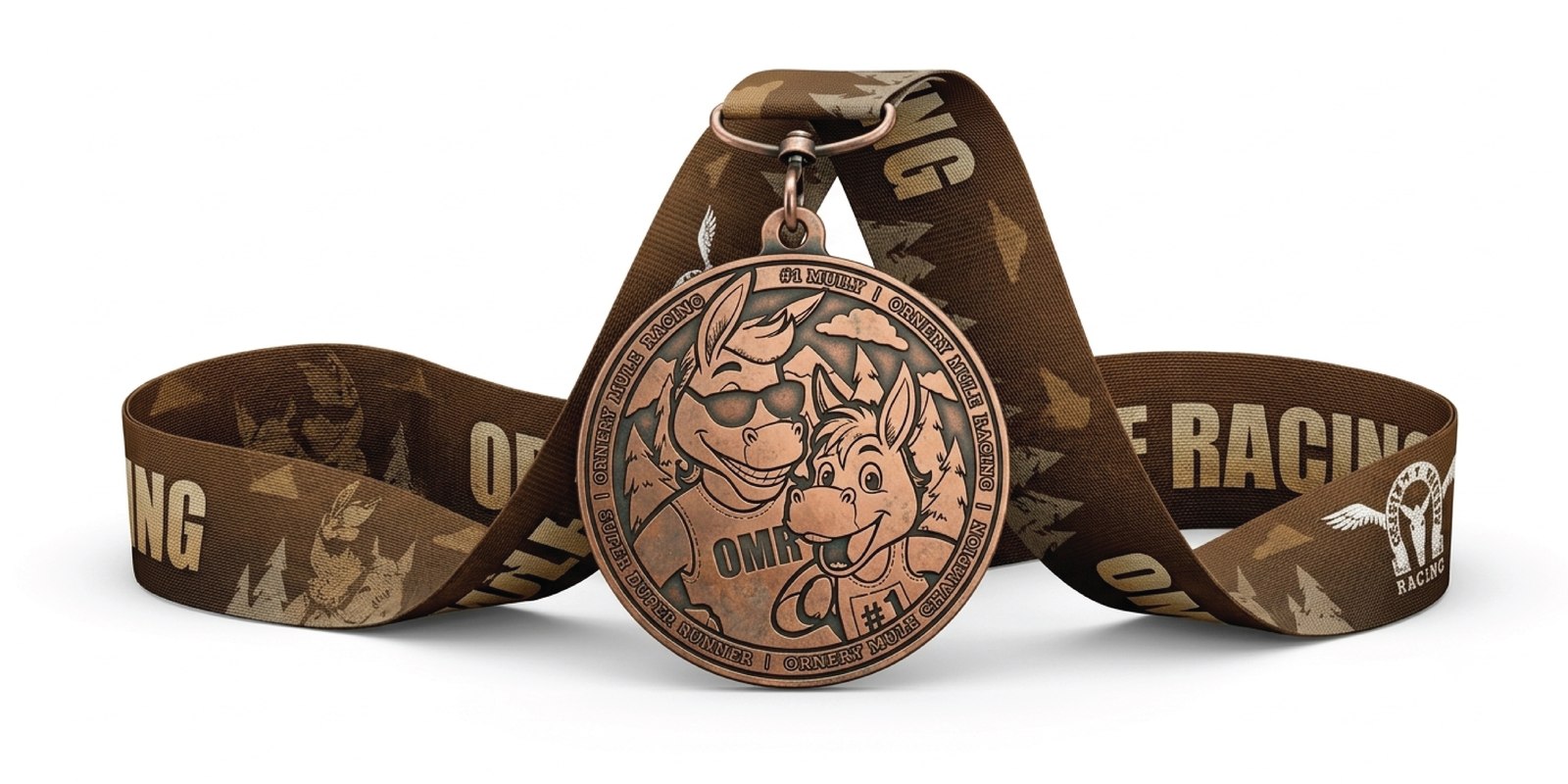 Die-struck medal, finished product
