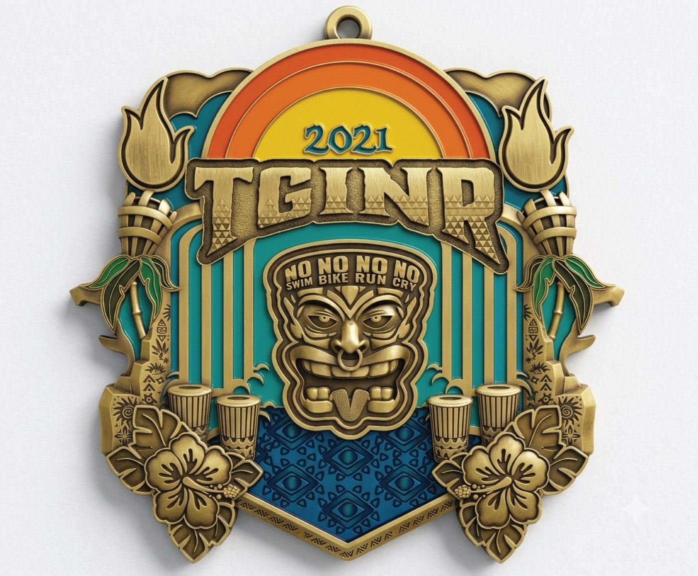 Sculpted medal, finished product