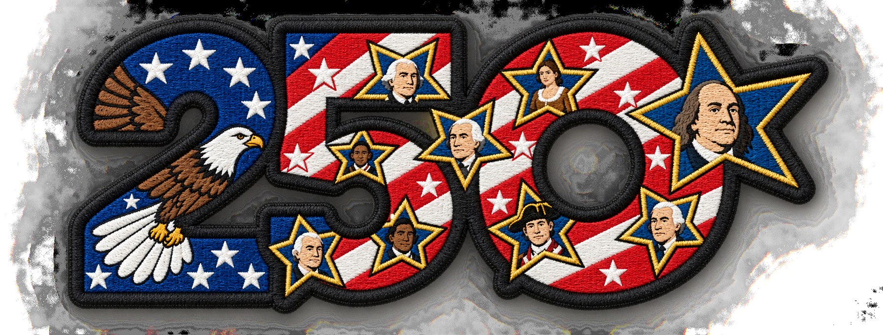 Embroidered patch, finished product