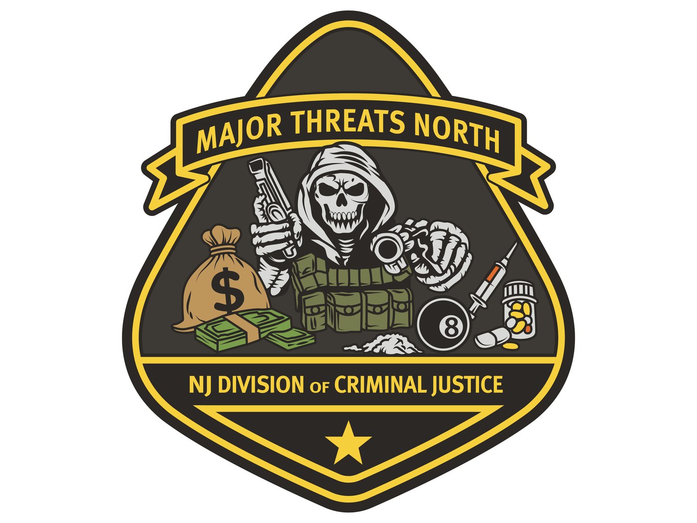 PVC patch, production artwork