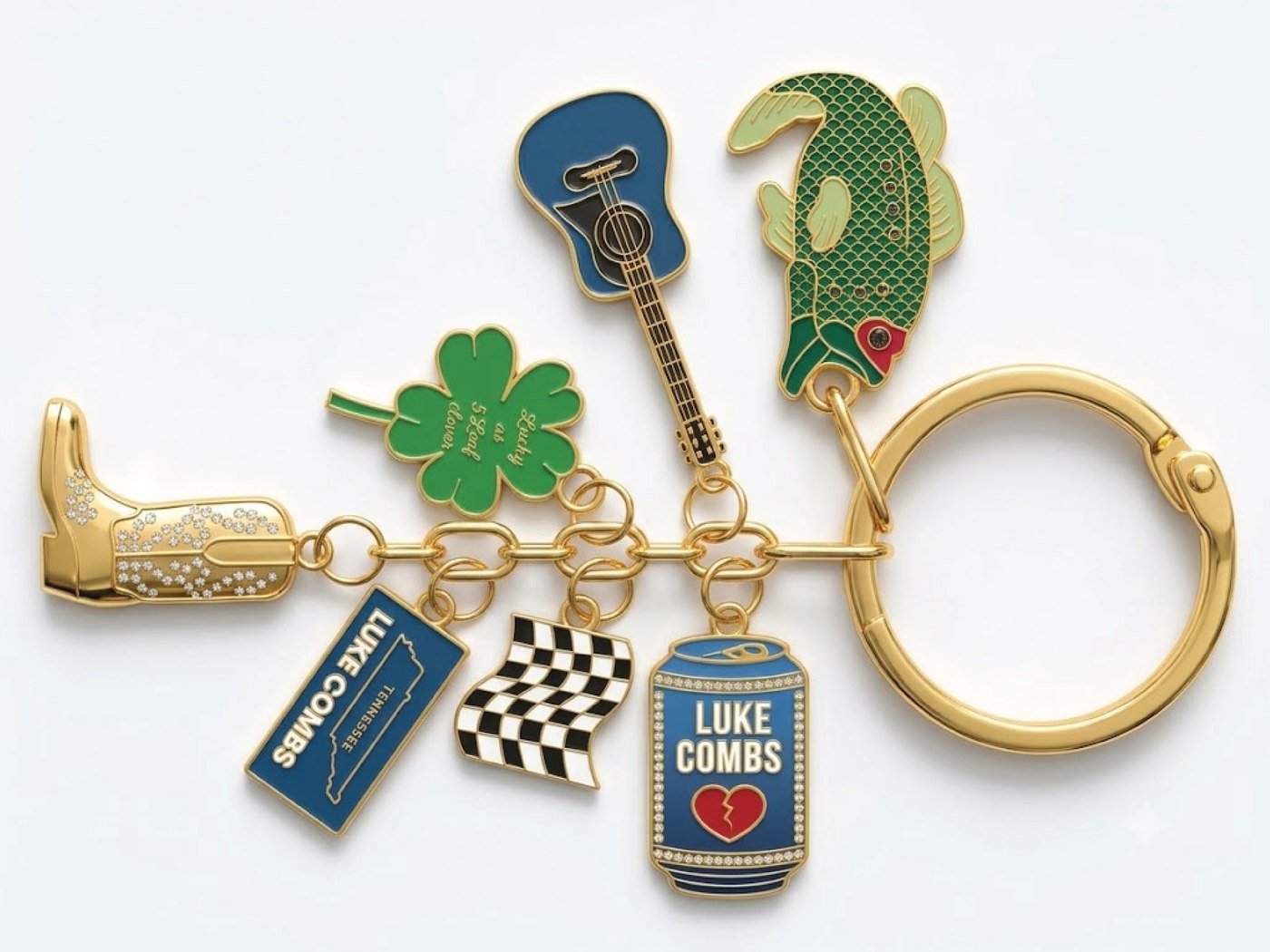 Enamel keychain, finished product